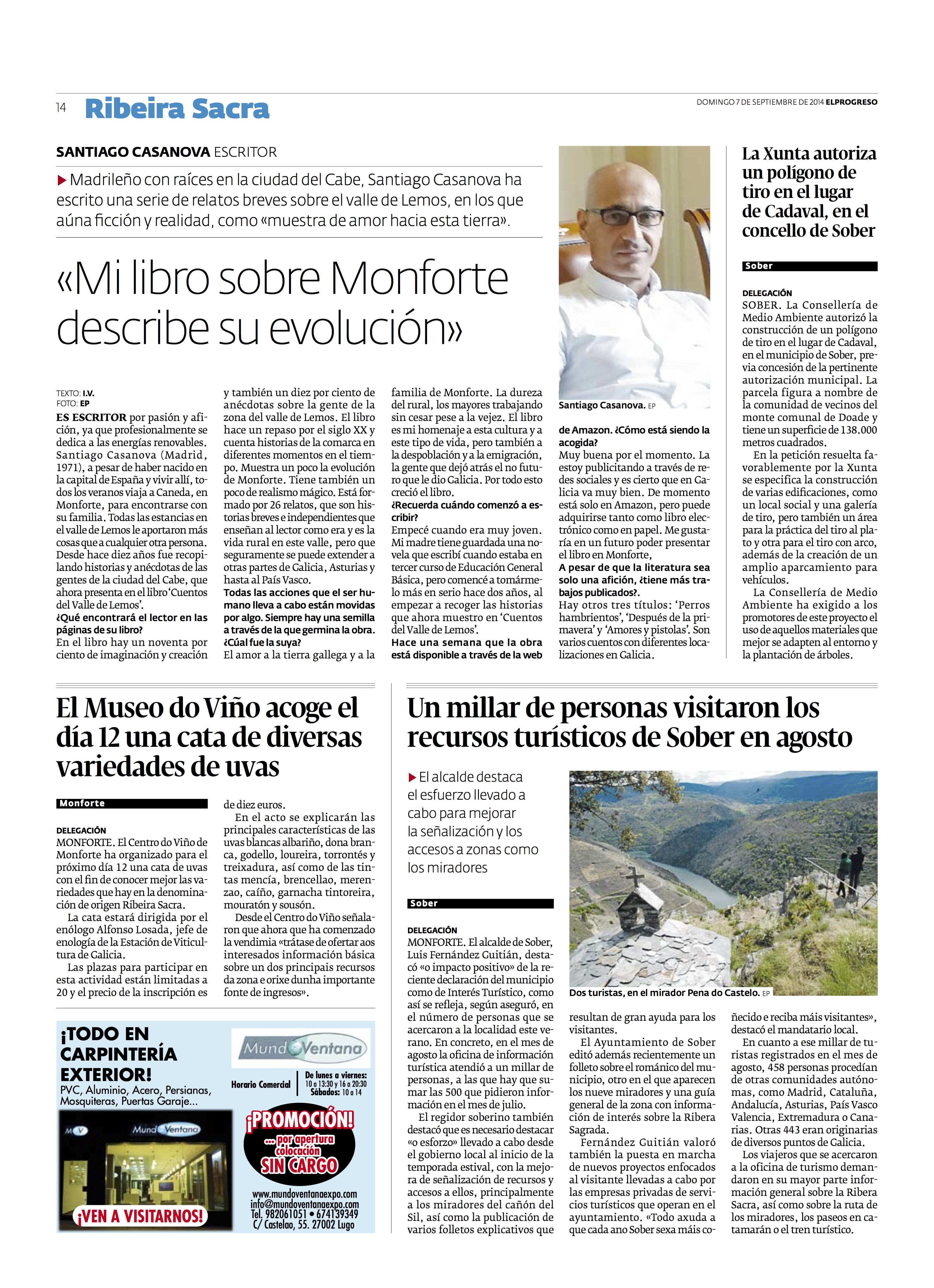 Entrevista en El PROGRESO DE LUGO