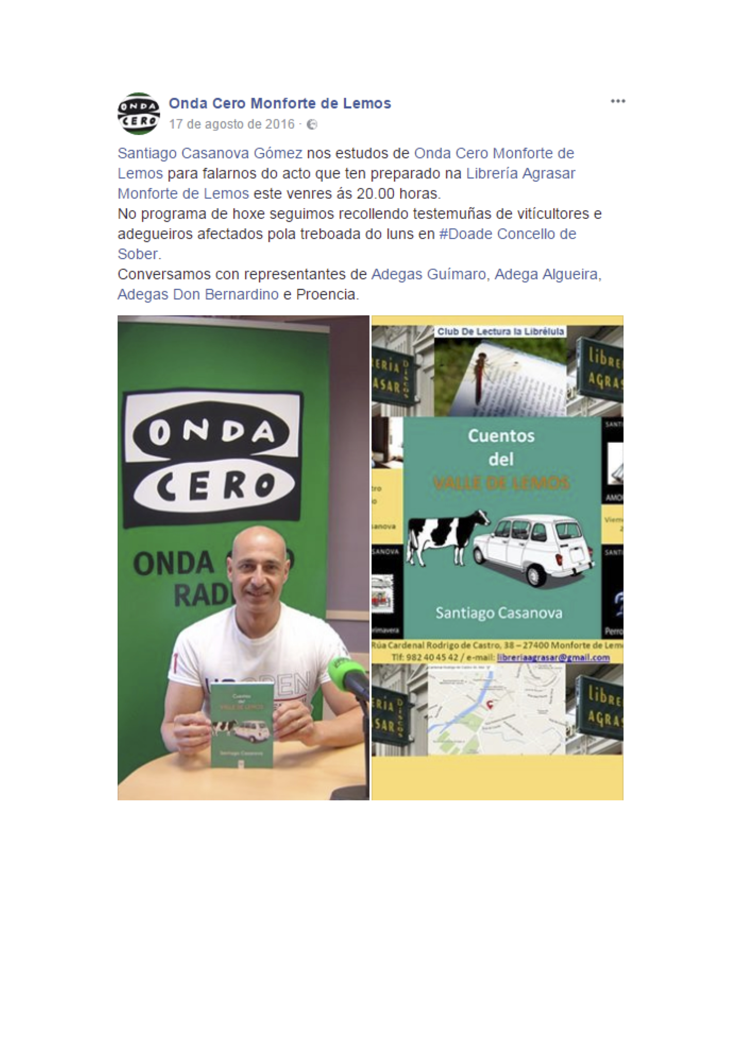 Entrevista en Onda Cero